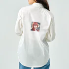 marusiyaの赤髪の美少女 ワークシャツ