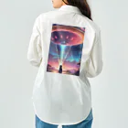 ParadigmStar　パラダイムスターのUFOに遭遇!? 不思議な猫のキャトルミューティレーション！👽🐱✨ Work Shirt