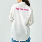 GreenCrystalのHeal the world Work Shirt