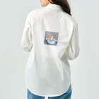 wakuwaku26のお風呂に入るボス猫 Work Shirt