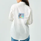 AI画像作って遊ぼうのドット絵のペンギン Work Shirt