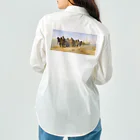 世界美術商店のヴォルガの船曳き / Barge Haulers on the Volga Work Shirt