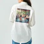 DH＋の江戸時代温泉地での湯治客 Work Shirt
