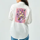 あーとイラスト工房のピンクのピエロ Work Shirt