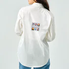 kaiminsapoの沖縄　ロゴ　FF風 ワークシャツ