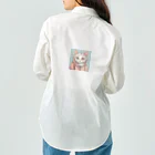 ラムネのオシャレなネコ ワークシャツ