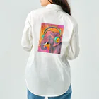 sawaグッズのMusic Lover Elephant ワークシャツ