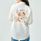 Petia Bloomの水彩風の花 Work Shirt