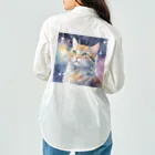 星降る夜にの宇宙猫 Work Shirt