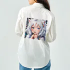 巫女スタぐらむのもふもふの美少女甘える Work Shirt