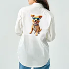 studio eizoのおいら波乗り🐕犬サーファー🏄 ワークシャツ