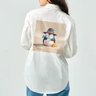 ganeshaのおもちゃの砂を使ったかわいいペンギン Work Shirt