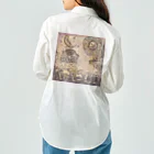 JapaneseArt Yui Shopの古代人の未来設計 Work Shirt