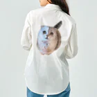 いらっしゃいませのフクロウみたいな猫 Work Shirt