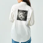 D7C7DC?B1のdog?cat? Work Shirt