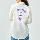NIKORASU GOのユーモアデザイン「ぺこぺこ」 ワークシャツ