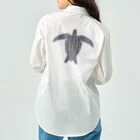 街のいろどりのオサガメ(シンプル) 100円寄付商品 ワークシャツ