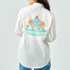 Lily bird（リリーバード）のトロピカル・ブルーハワイかき氷 ワークシャツ