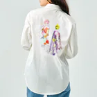 CAUCのflower girls ワークシャツ