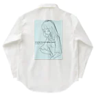 obosa_DENS/SABEAR_shop ＠SUZURIのrough drawing girl-1_ウェア Work Shirt