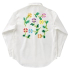 Lily bird（リリーバード）のドットな可愛いお花 Work Shirt