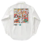 Tiny Toyny のTiny Toyny - COMIC 03 back print work-shirt Work Shirt