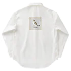 エダマメトイチのトリオ ザ ストライプ pompon-D 大 ワークシャツ