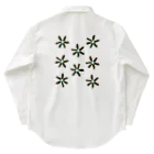 HDIR gathering love のFLOWER work shirt ( WHITE ) / UNISEX ワークシャツ