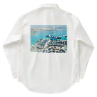 kamedesignのマルタ島の港 ワークシャツ