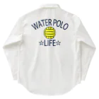 sports_tower スポーツタワーの水球(すいきゅう)(water polo)・アイテム・デザイン・Tシャツ・チームT・かっこいい・かわいい・クラブT・球技・得点・ボール・選手・ポジション・部活・スポーツ・シンプル・チームワーク ワークシャツ