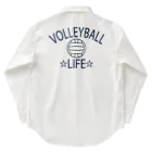 sports_tower スポーツタワーのバレーボール(volleyball)アイテム・デザイン・チームTシャツ・クラブTシャツ・排球・はいきゅう・得点・ボール・選手・ポジション・部活・スポーツ・シンプル・かっこいい・かわいい・チームワーク Work Shirt