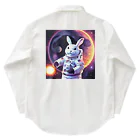 spaceinudogのspace usagi rabbit Work Shirt