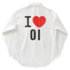 한글팝-ハングルポップ-HANGEUL POP-のI LOVE 이-I LOVE 李・イ- ロゴ Work Shirt