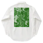 Japan Suki SukiのJAPAN ITEM - 鯉 KOI green ワークシャツ