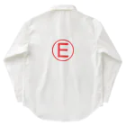 kimchinのF1の消火装置Fire Extinguisherを示すEマークのデザインです! ワークシャツ