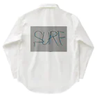 SURF810のSURF 文字(青影) Work Shirt