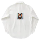 den_hartの我慢顔の三毛猫くん Work Shirt