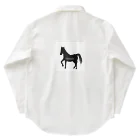 みんなのみすたーさんの silhouette horse Work Shirt