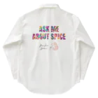 your-first-spiceのスパイス姫ニッキーのワークシャツ（ask me) ワークシャツ