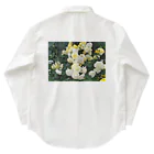 bitpiyoの黄色い薔薇の花 Work Shirt