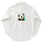 slowlife365のうるうるパンダ ワークシャツ