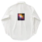 itacyoko(AIイラスト屋)の宇宙に漂う青白い光 ワークシャツ