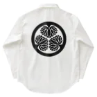 Jun-SUZURIの家紋、三つ葉葵 ワークシャツ