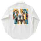 Artistic Allure EmporiumのGolden Retriever Pure Love　ゴールデンレトリバー ピュアラブ Work Shirt