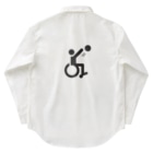 車椅子のマークの車椅子バスケ1 Work Shirt