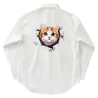 飛び出す！アニマルショップの飛び出す猫 Work Shirt