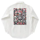 Skull sectionの薔薇とドクロ Work Shirt