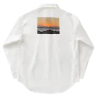 玉手箱の海に輝く朝日 ワークシャツ