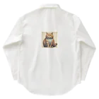 machakooのぽっちゃり猫 Work Shirt