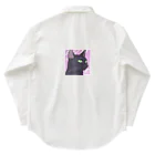 73GTCのかっこいい黒猫3 Work Shirt